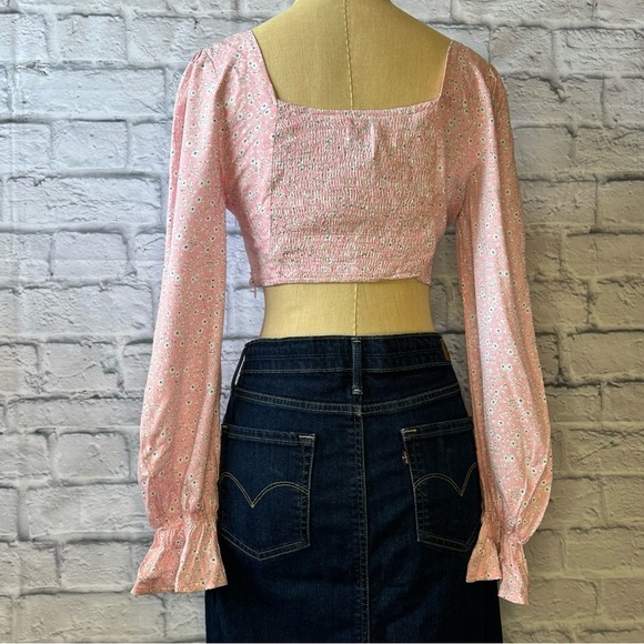Princess Polly Pink Floral Crop Top - Picture 11 of 16